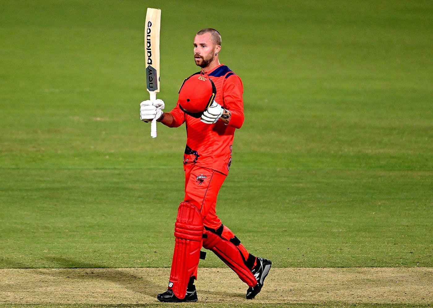 Daniel Drew scored his maiden one-day hundred