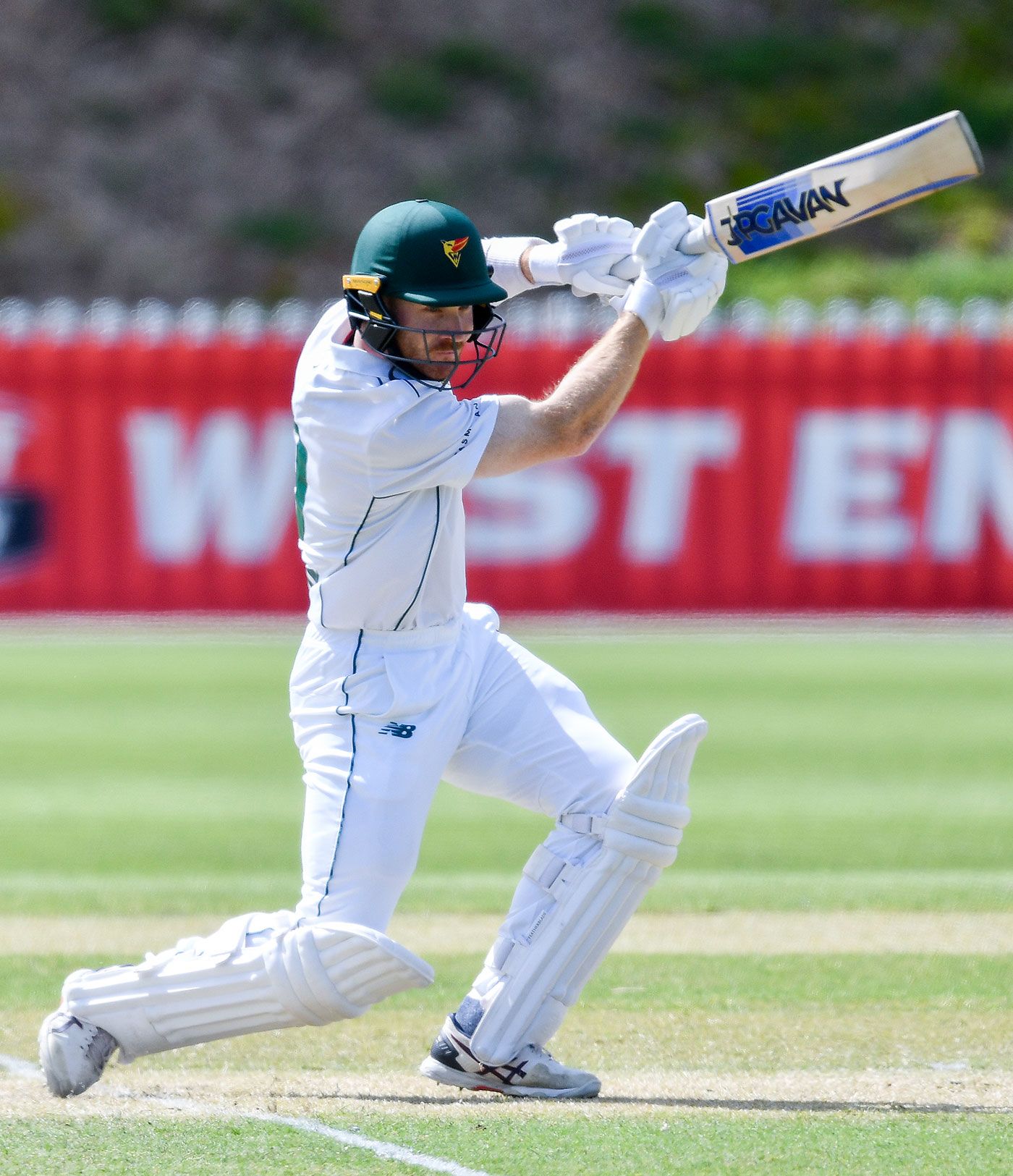 Charlie Wakim drives during his century