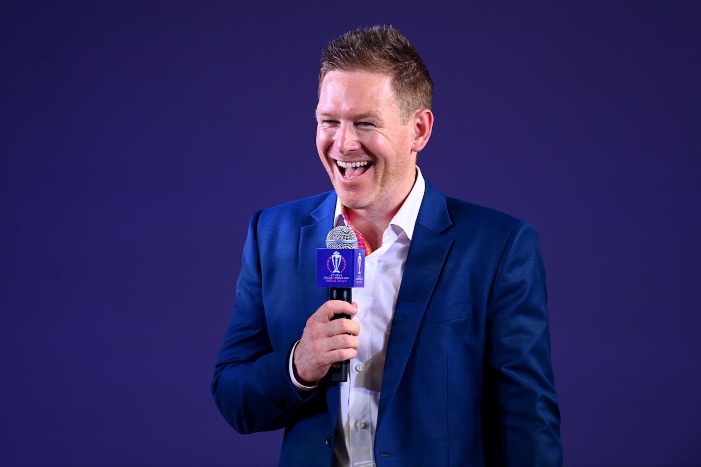 Eoin Morgan was one of the hosts at the captains' event