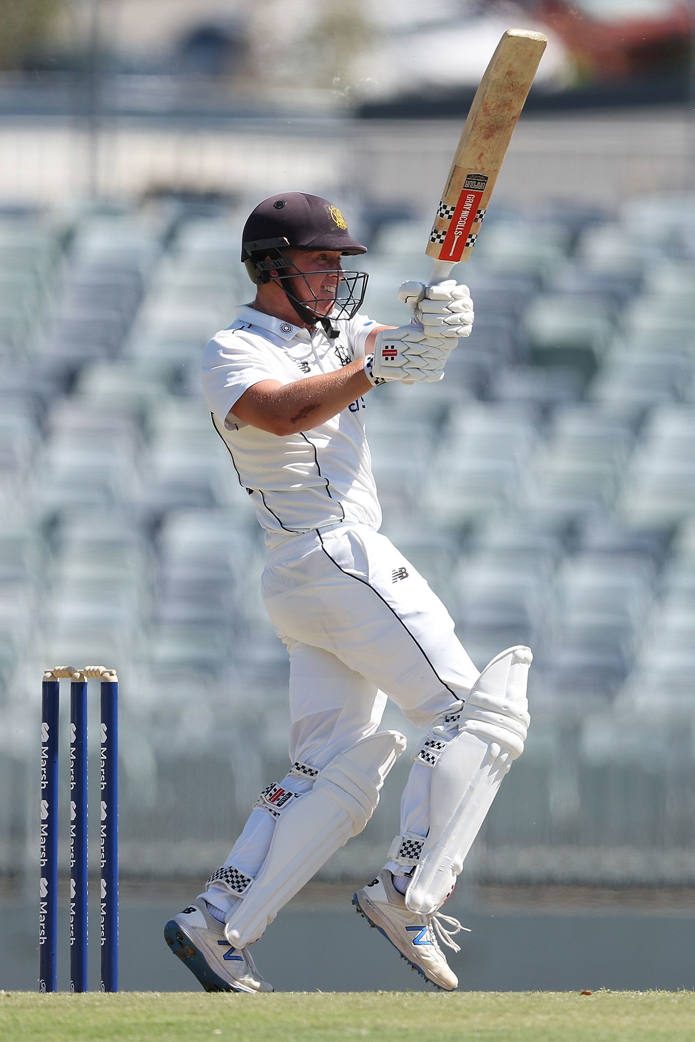 Jayden Goodwin struck his maiden first-class fifty