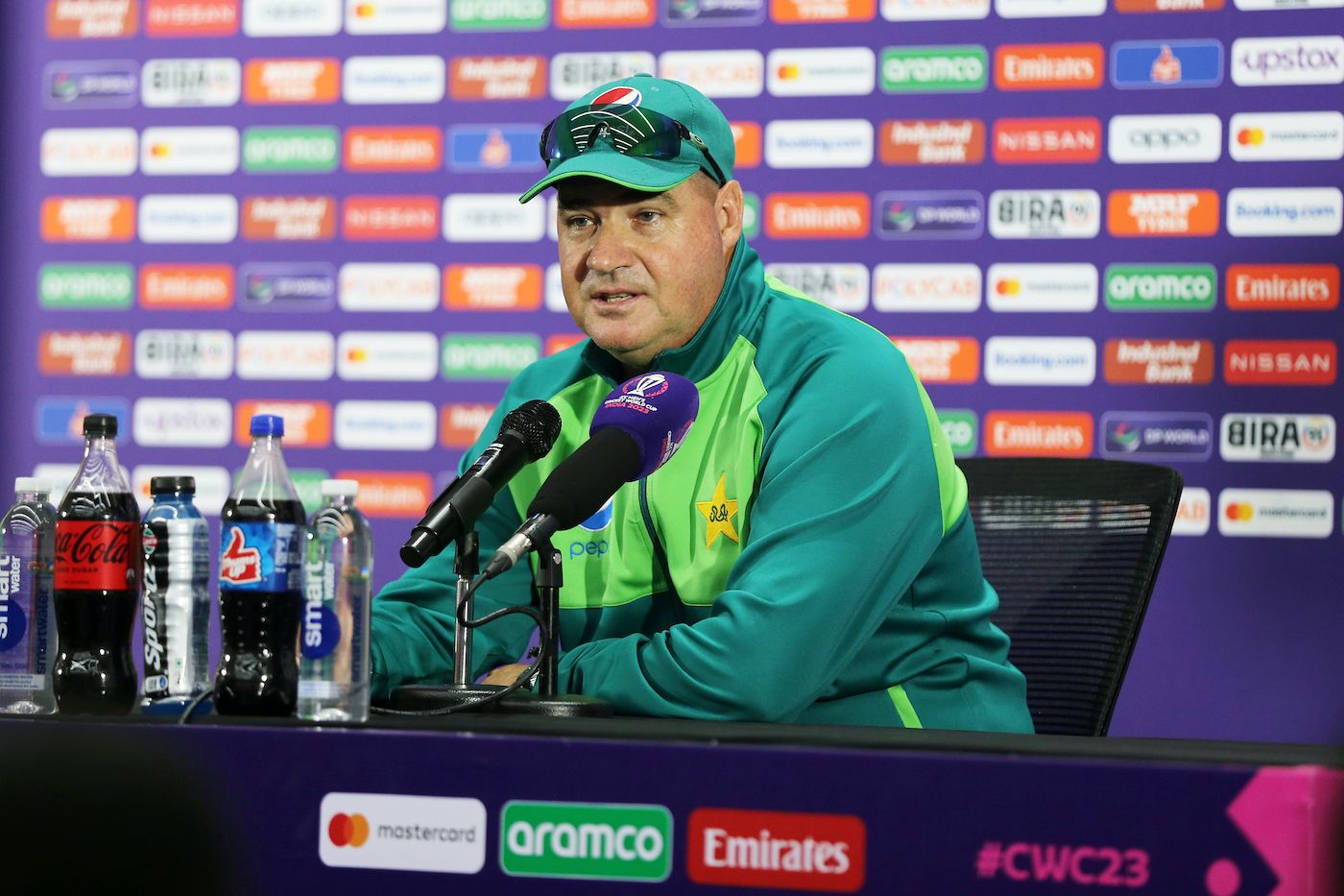 Mickey Arthur addressed the media after the India-Pakistan game