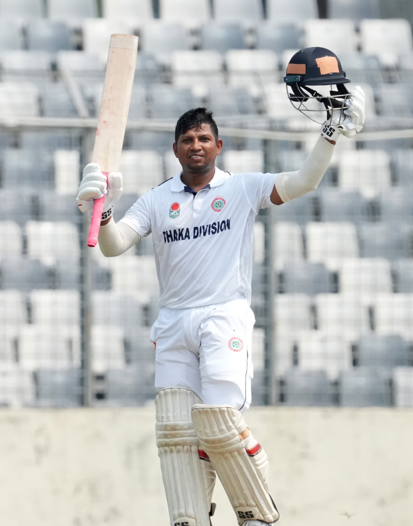 Rony Talukdar celebrates his hundred