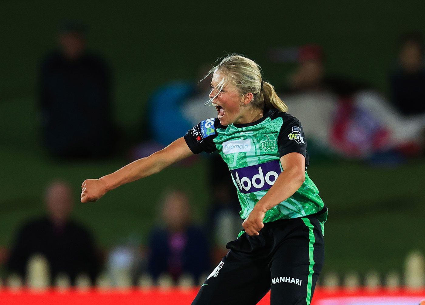 Milly Illingworth was fired up after her first wicket