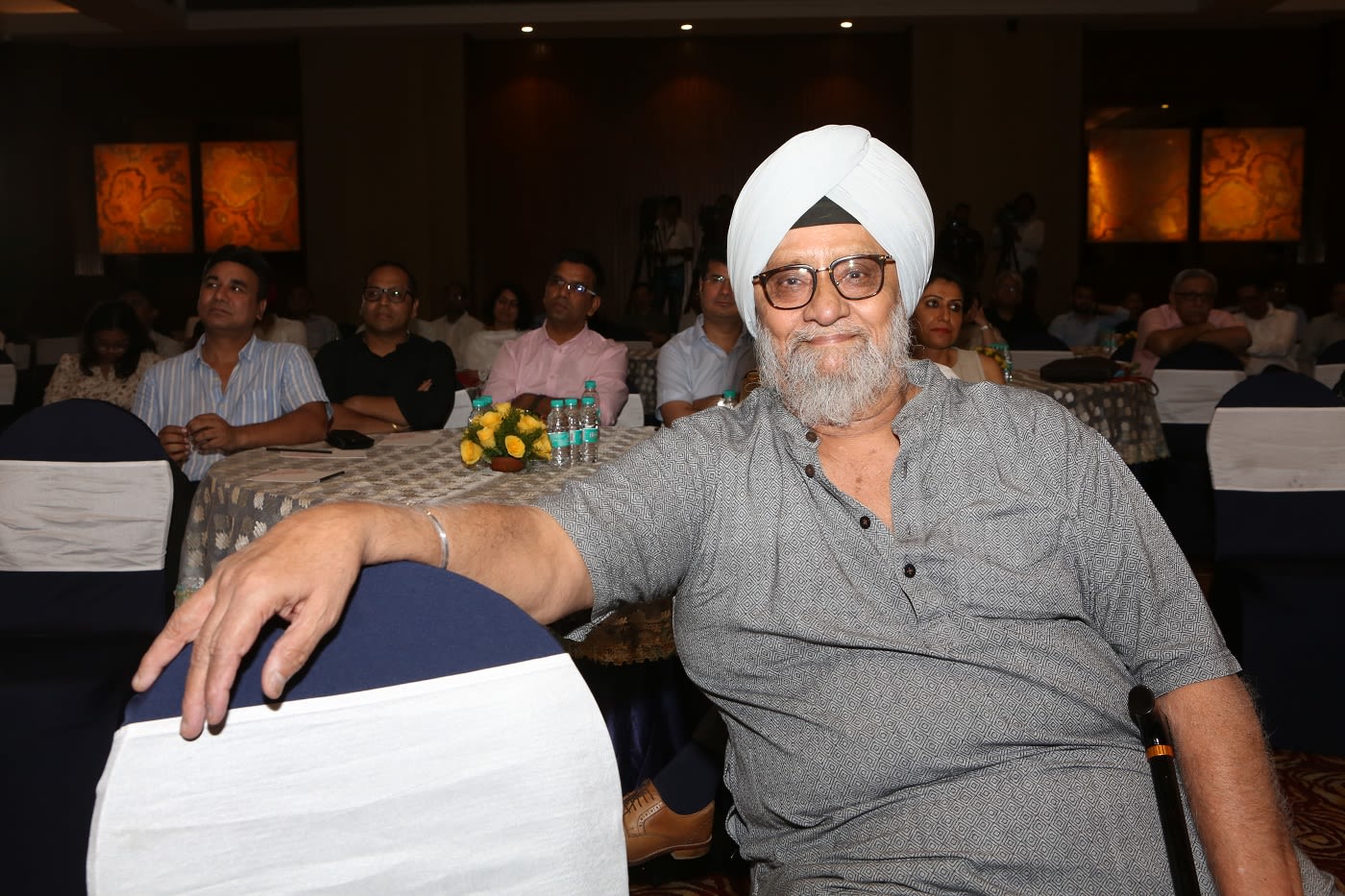 Bishan Singh Bedi at a book launch