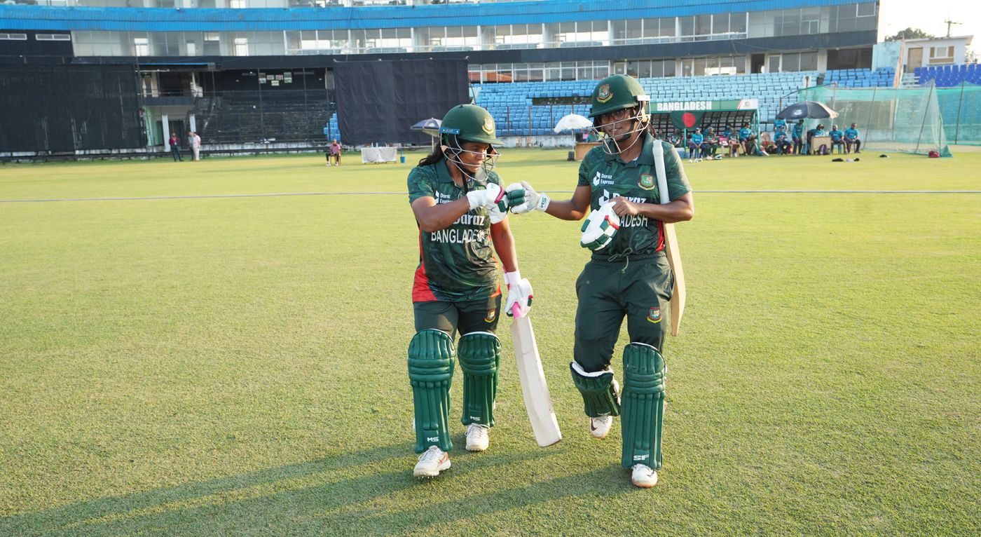 Shamima Sultana and Murshida Khatun added 34 in a quick start
