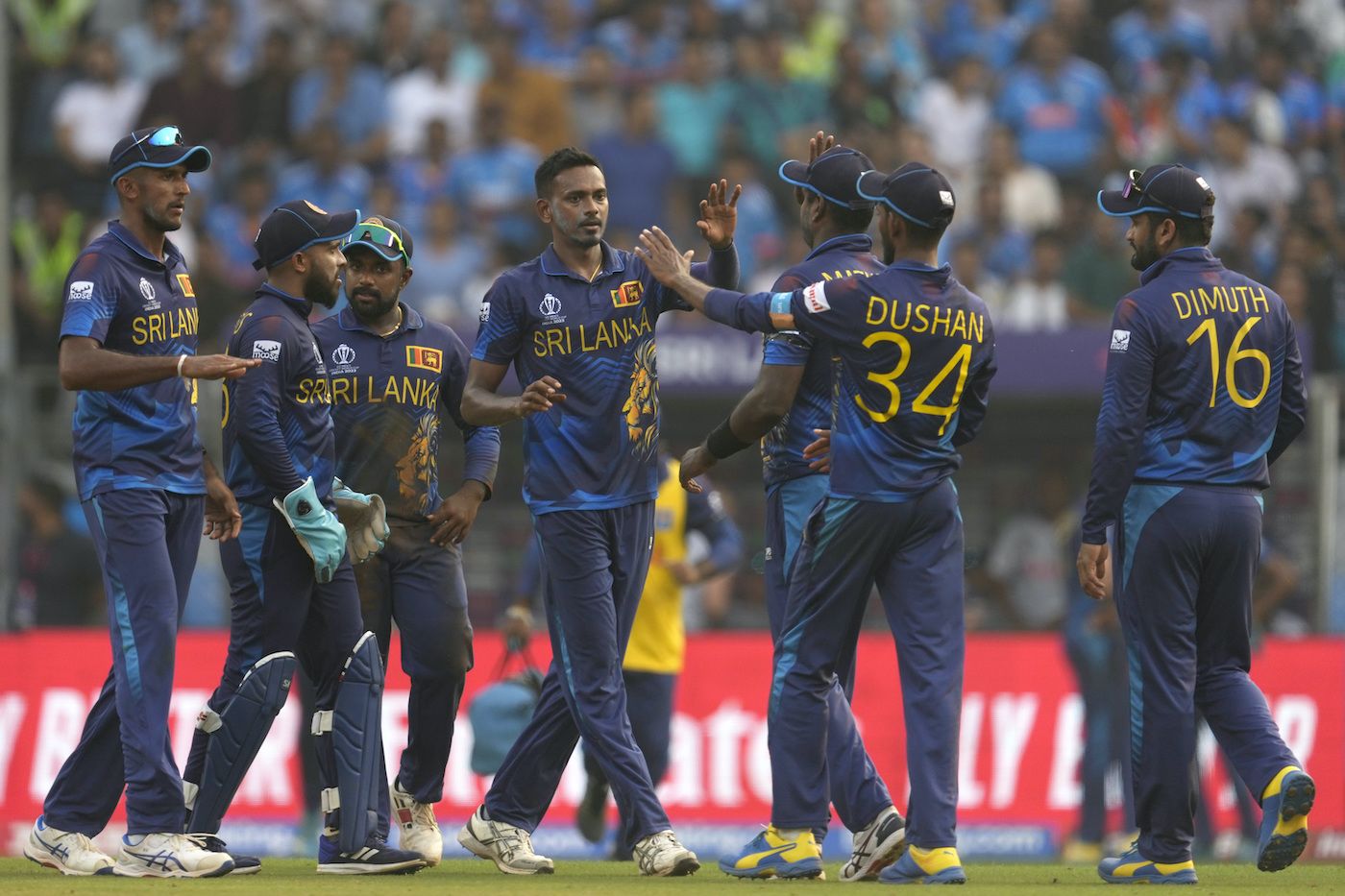 Dushmantha Chameera dismissed KL Rahul in the 39th over
