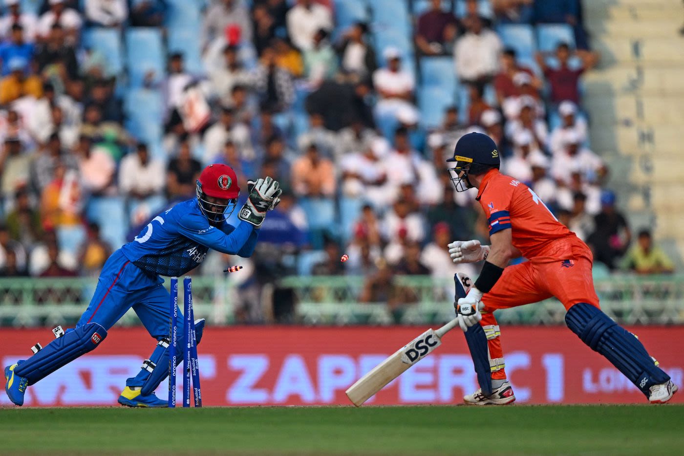 Another one for Ikram Alikhil, who had a great day behind the stumps