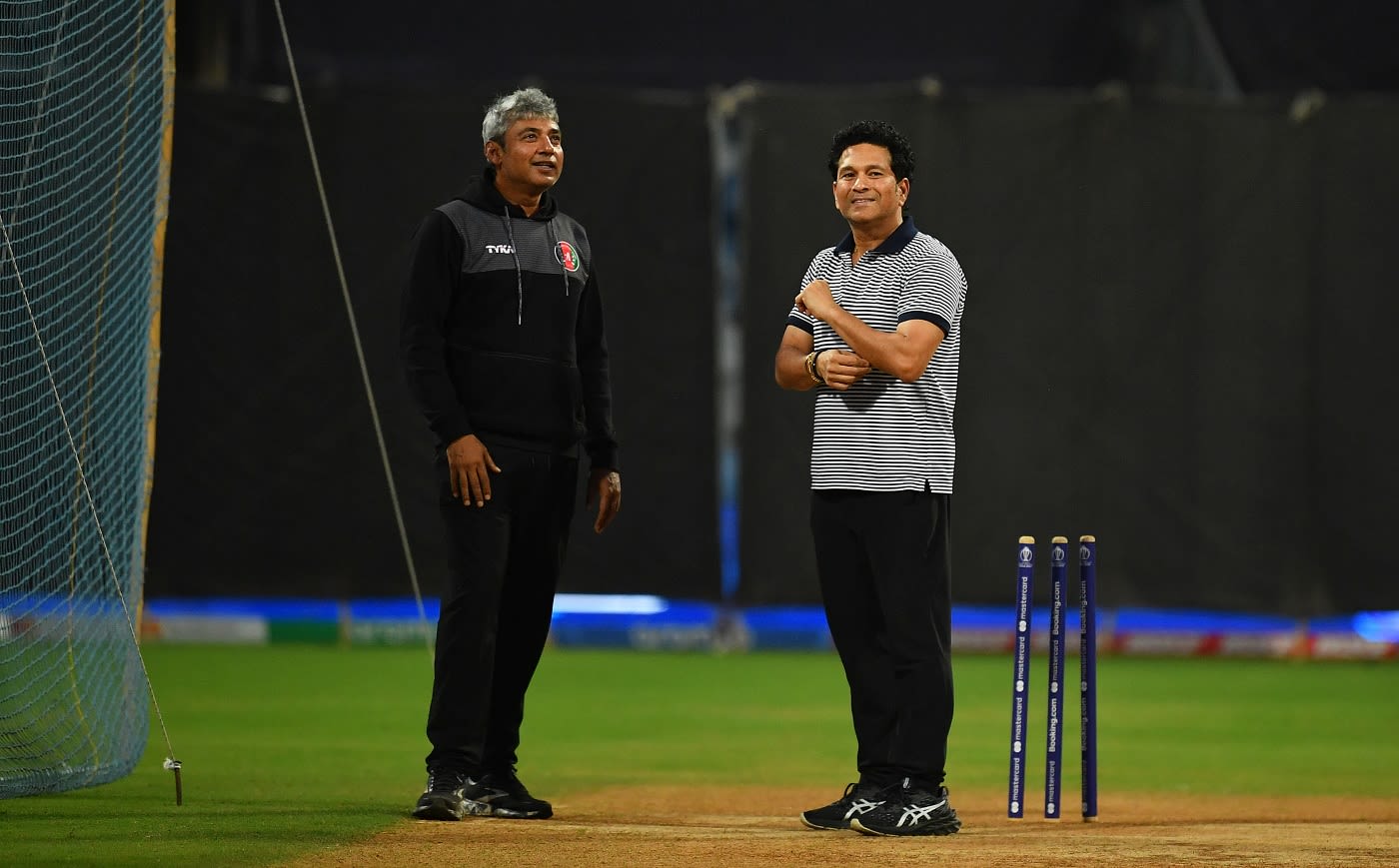 Ajay Jadeja, who is currently mentoring the Afghanistan team, reunites with Sachin Tendulkar