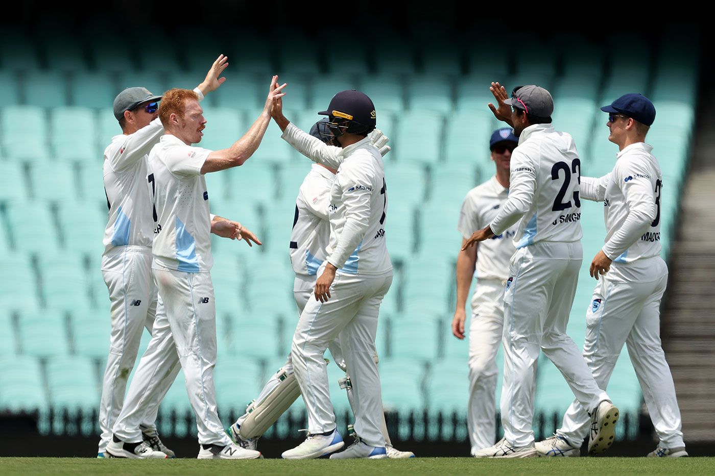 Liam Hatcher took two wickets to help wrap up WA's second innings