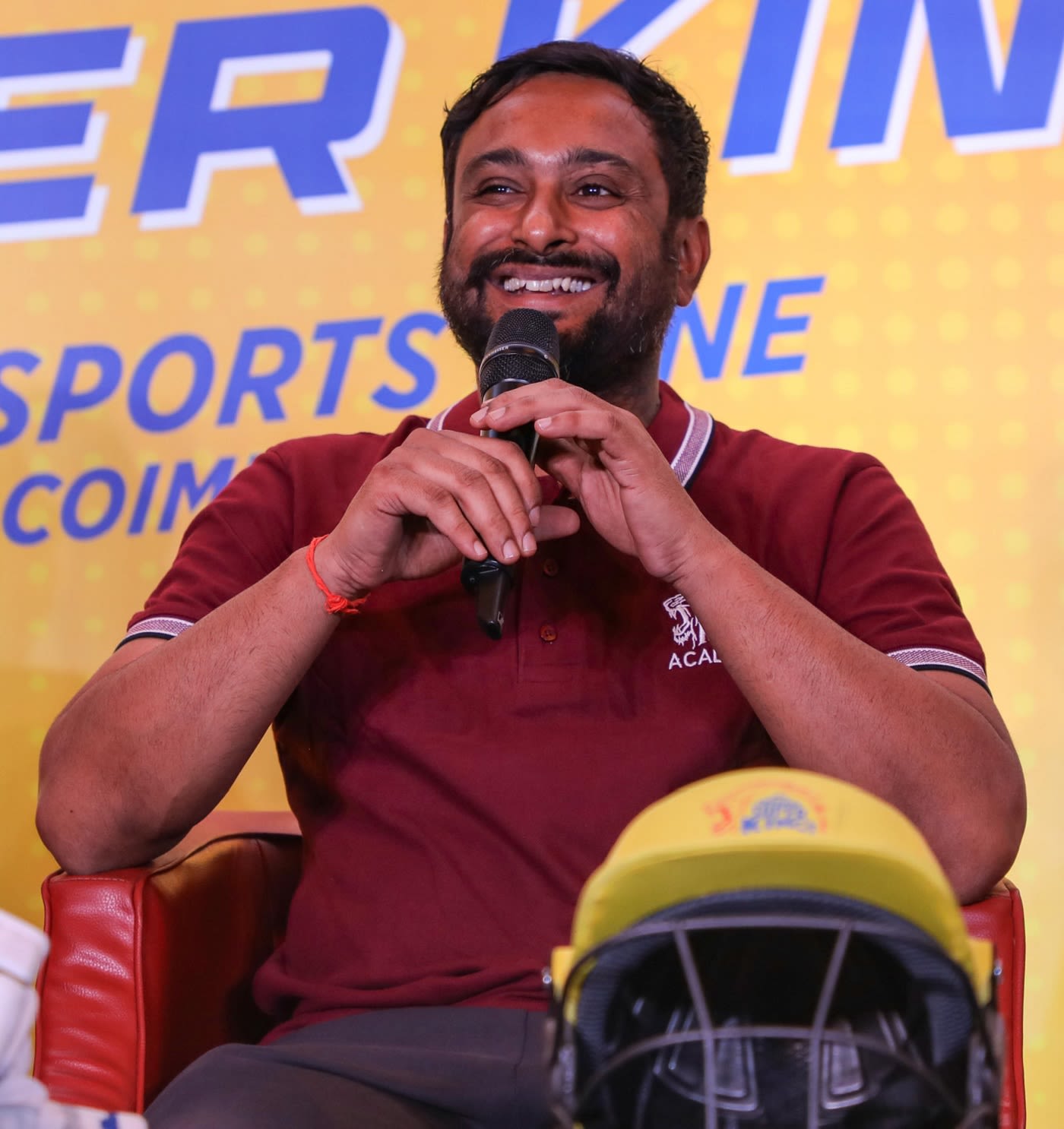 Ambati Rayudu at the launch of the Super Kings academy in Coimbatore