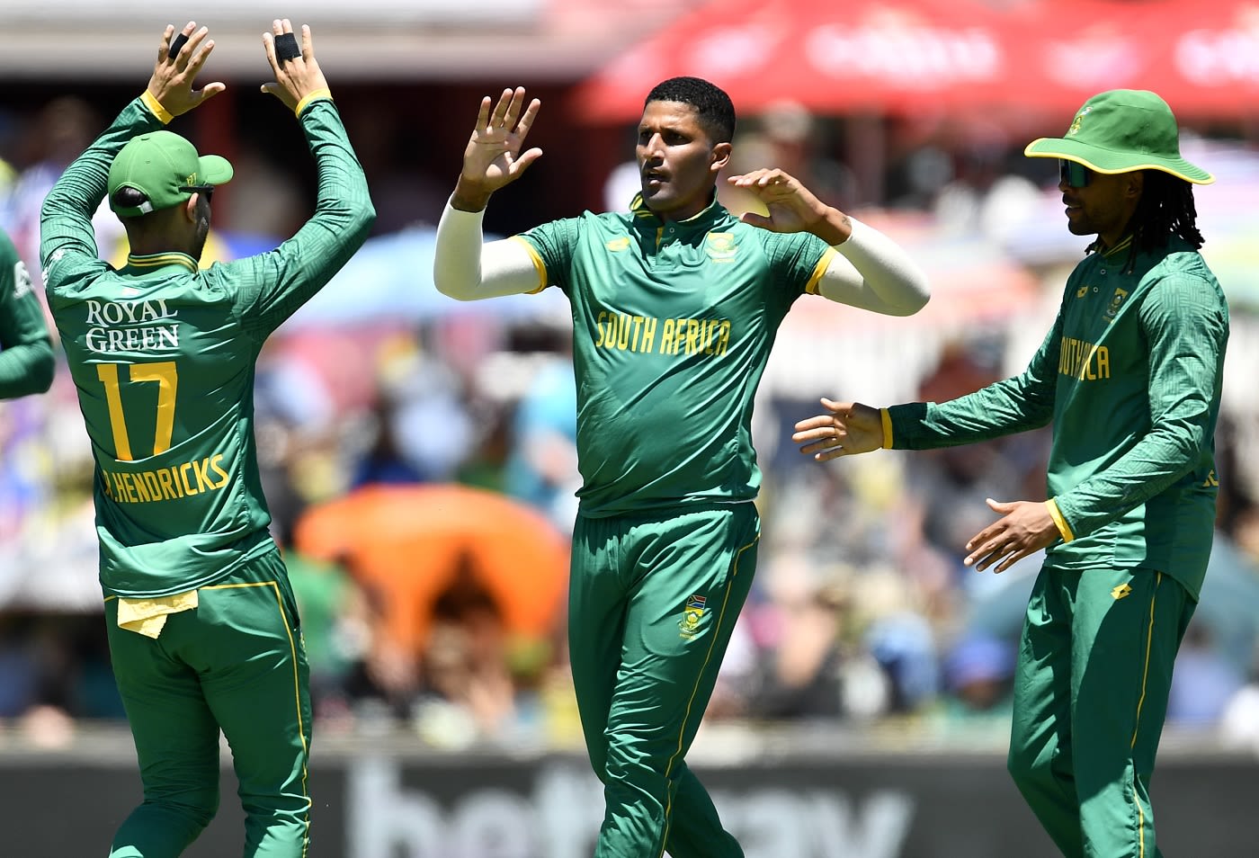 Beuran Hendricks trapped Sai Sudharsan lbw
