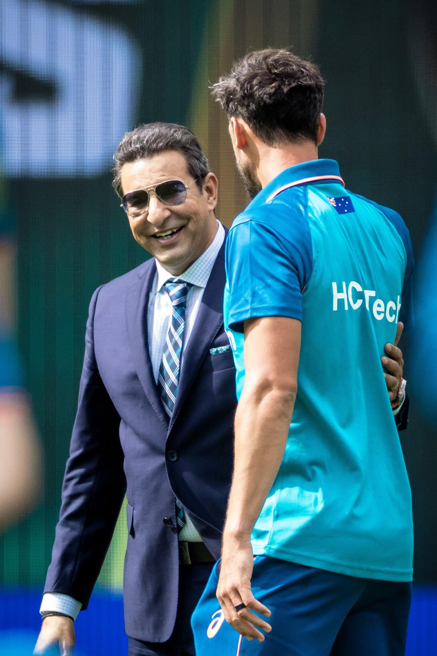Left-arm quicks assemble! Wasim Akram and Mitchell Starc catch up