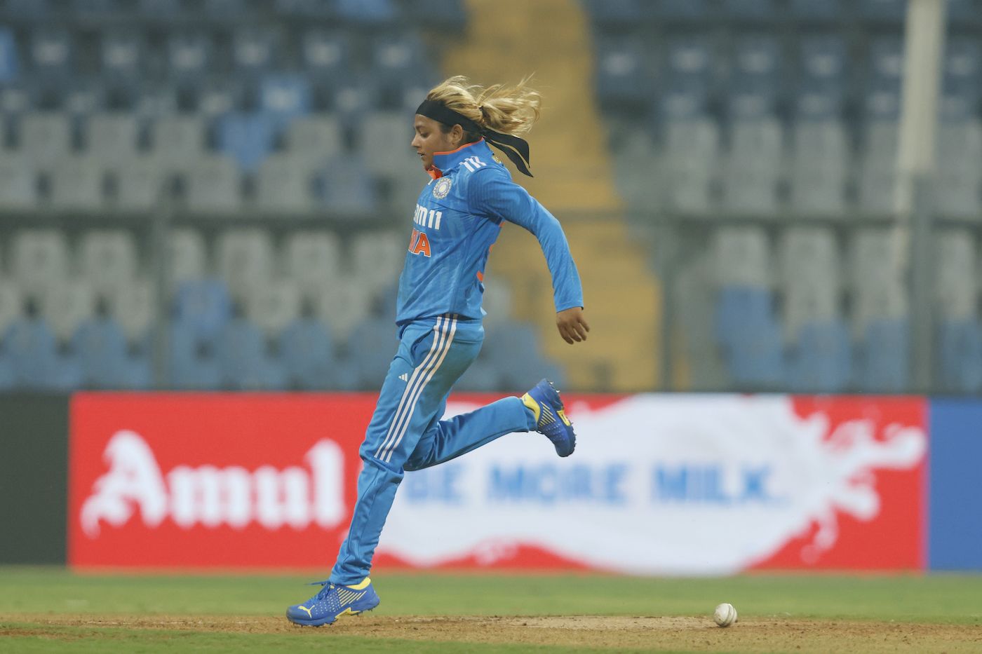 Saika Ishaque steps past the ball