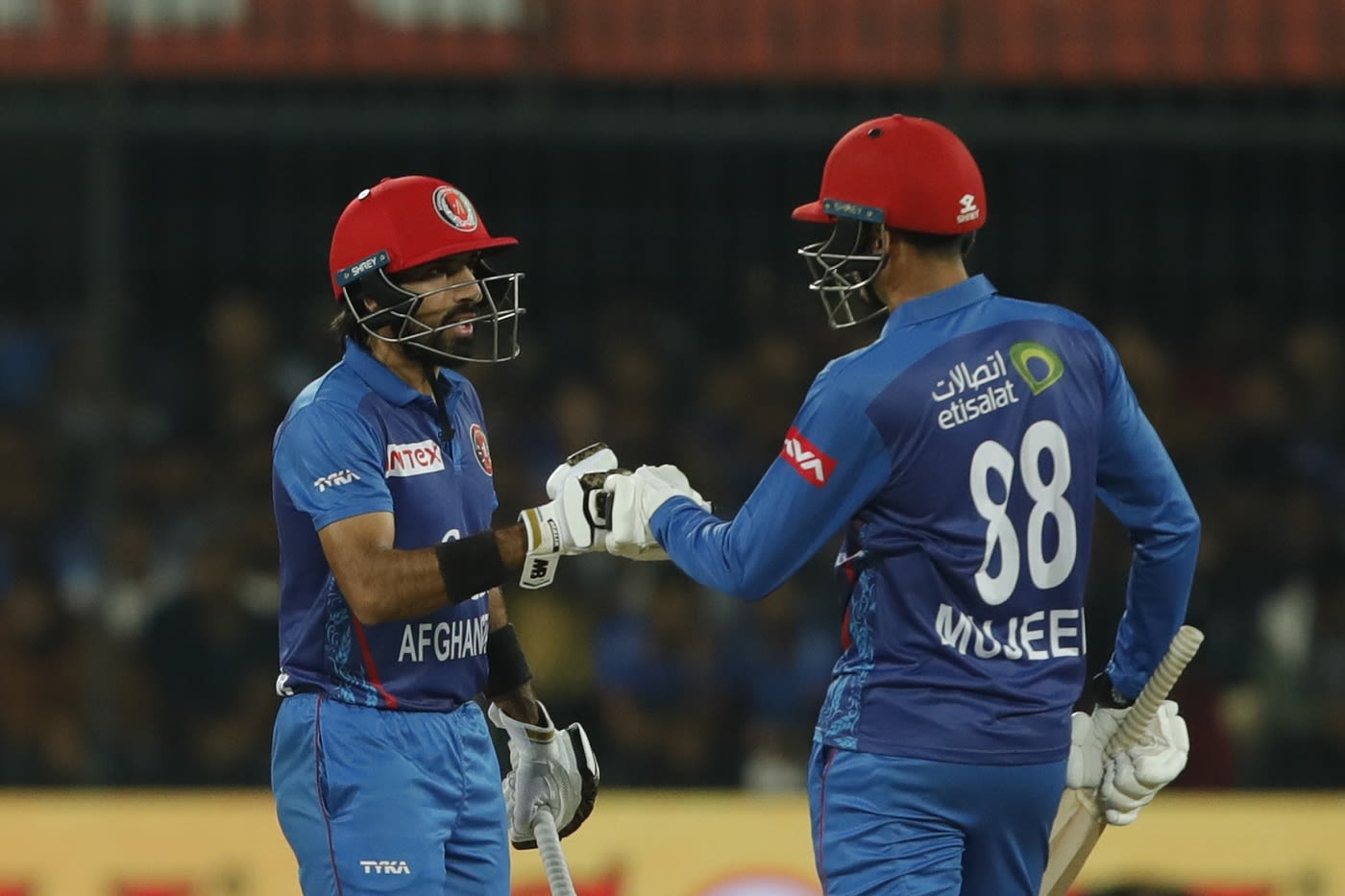 Karim Janat and Mujeeb Ur Rahman added 30 off 12 balls for the seventh wicket