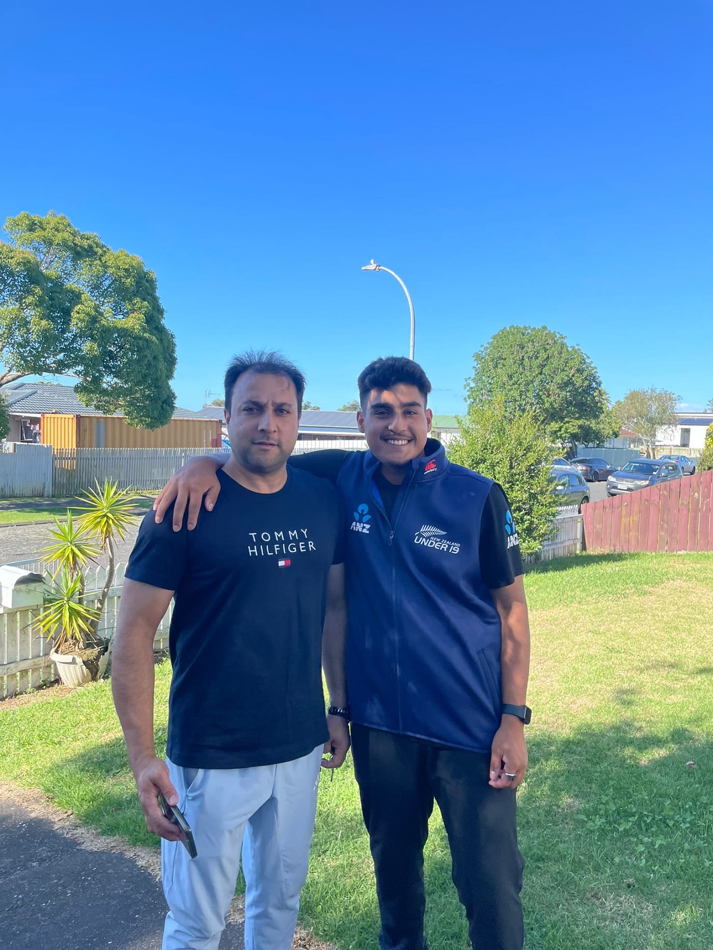 Rahman Hekmat (right) with his father Hekmatullah