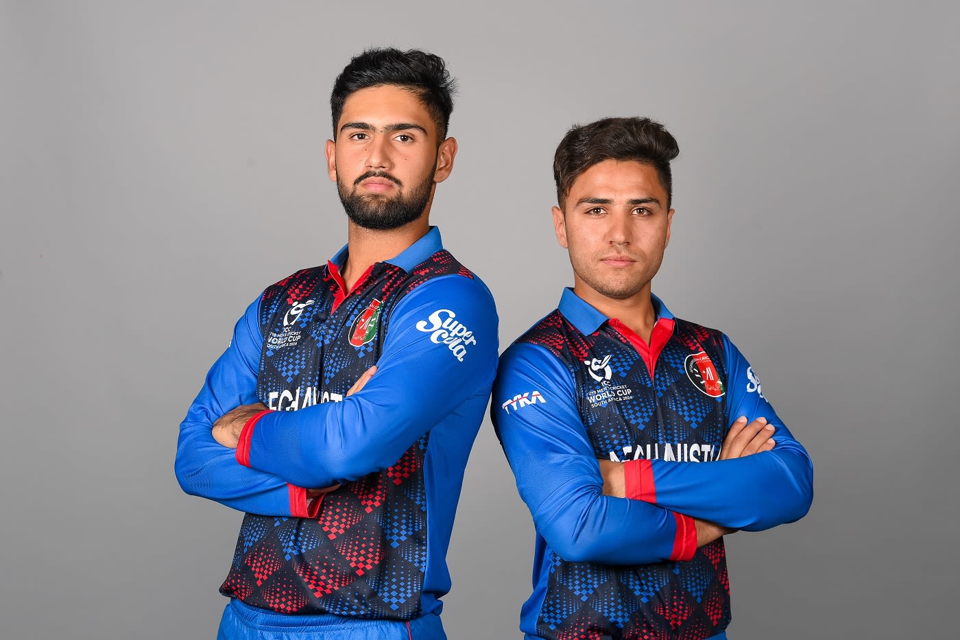 Hassan Eisakhil and Usman Shinwari of Afghanistan pose