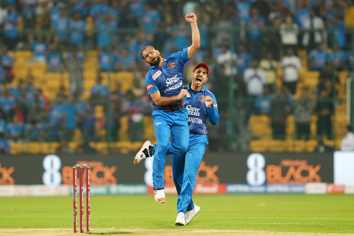 Fareed Ahmad rattled India with three wickets in the powerplay