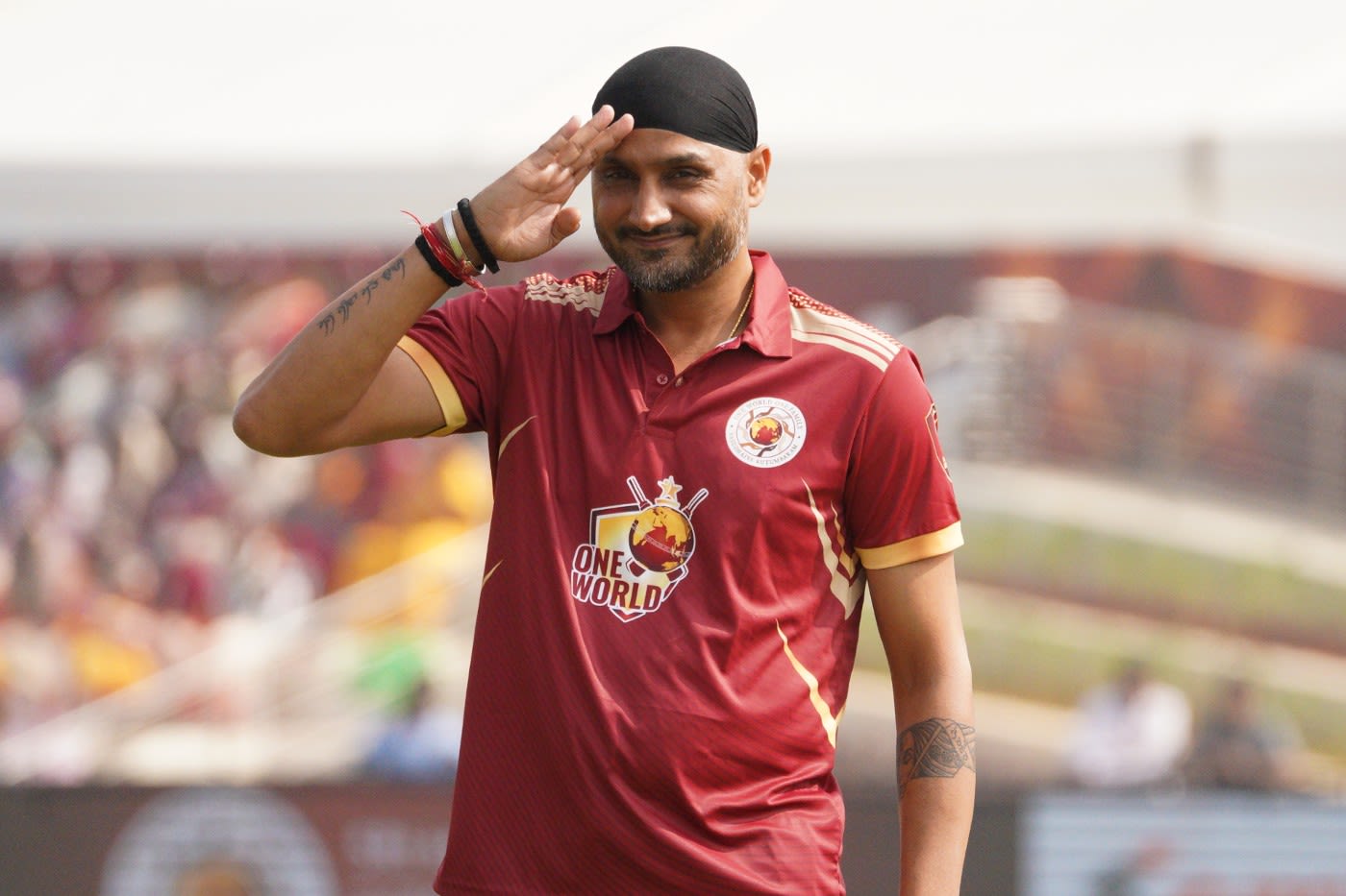 Harbhajan Singh strikes a pose