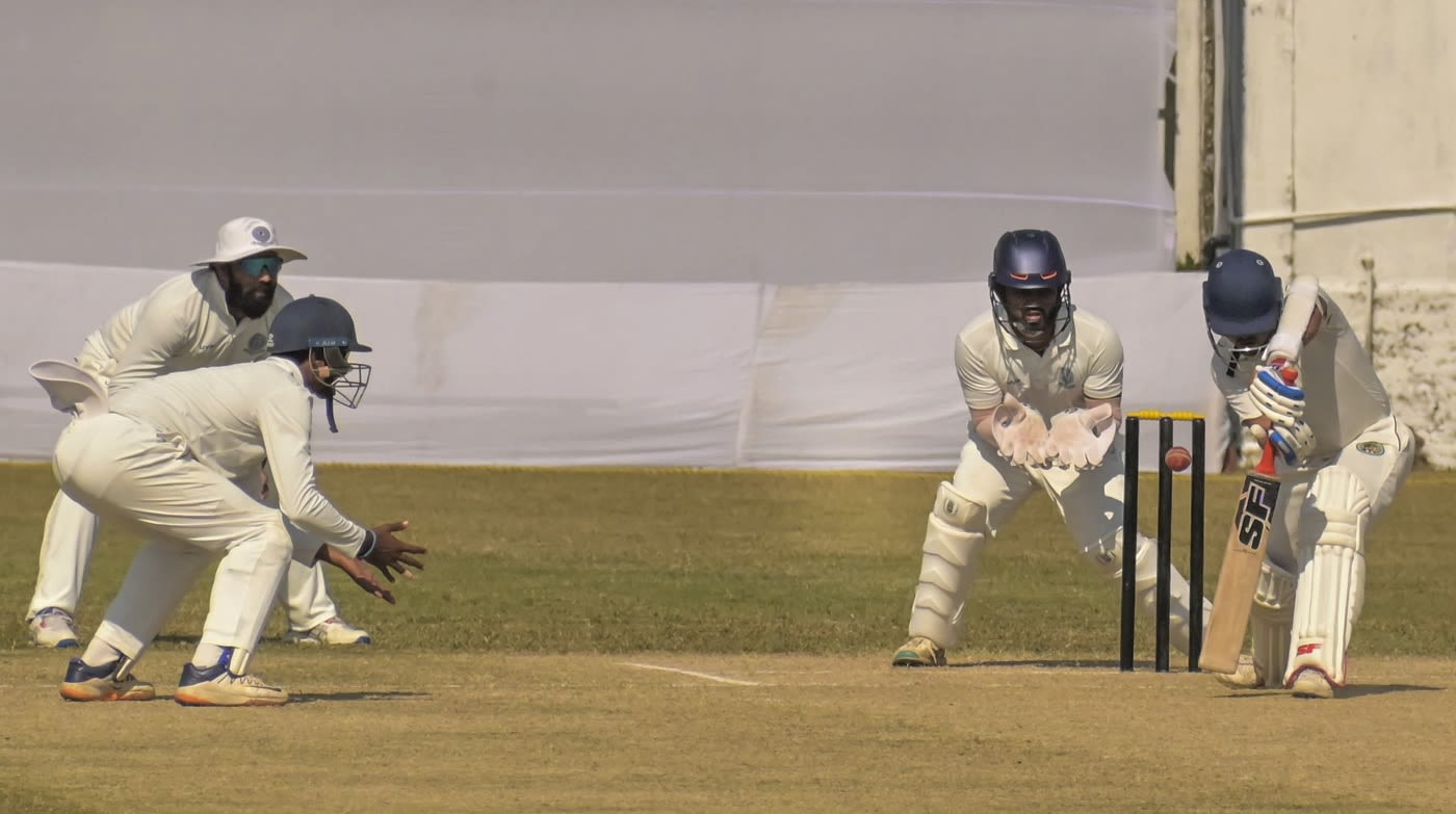 Assam's Mukhtar Hussain was dismissed for a duck