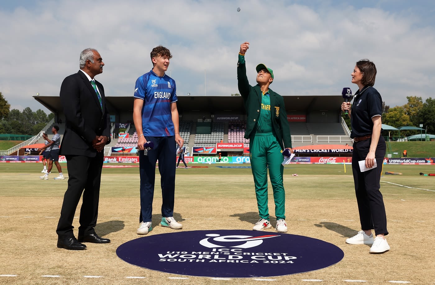 England U19 captain Ben McKinney won the toss and elected to field against South Africa U19
