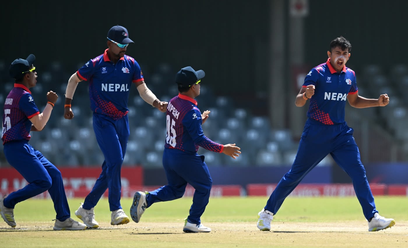 Aakash Chand ripped through the Afghanistan top order with three quick wickets