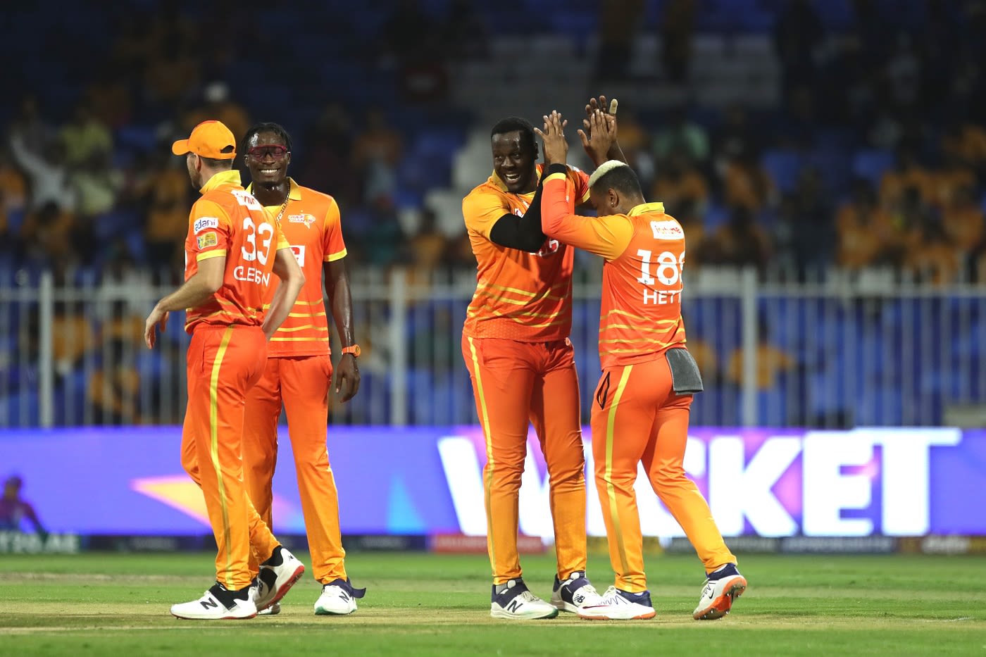 Carlos Brathwaite picked two wickets early to leave Dubai Capitals in trouble