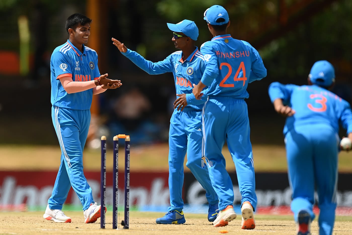 Raj Limbani struck in his first over