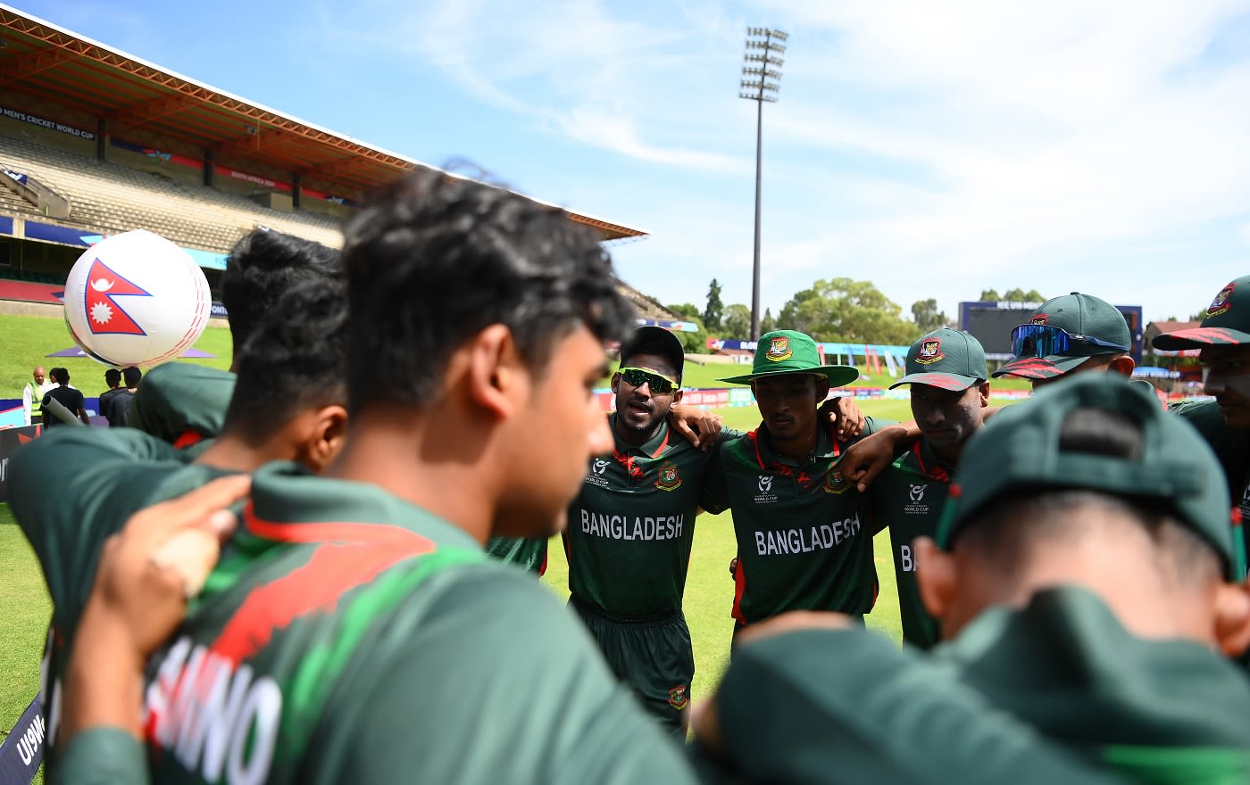 Bangladesh U-19 captain Mahfuzur Rahman Rabby has a chat