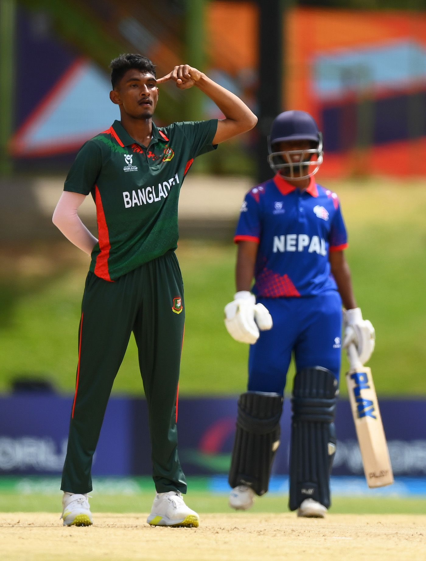 Maruf Mridha picked up the first wicket of the game