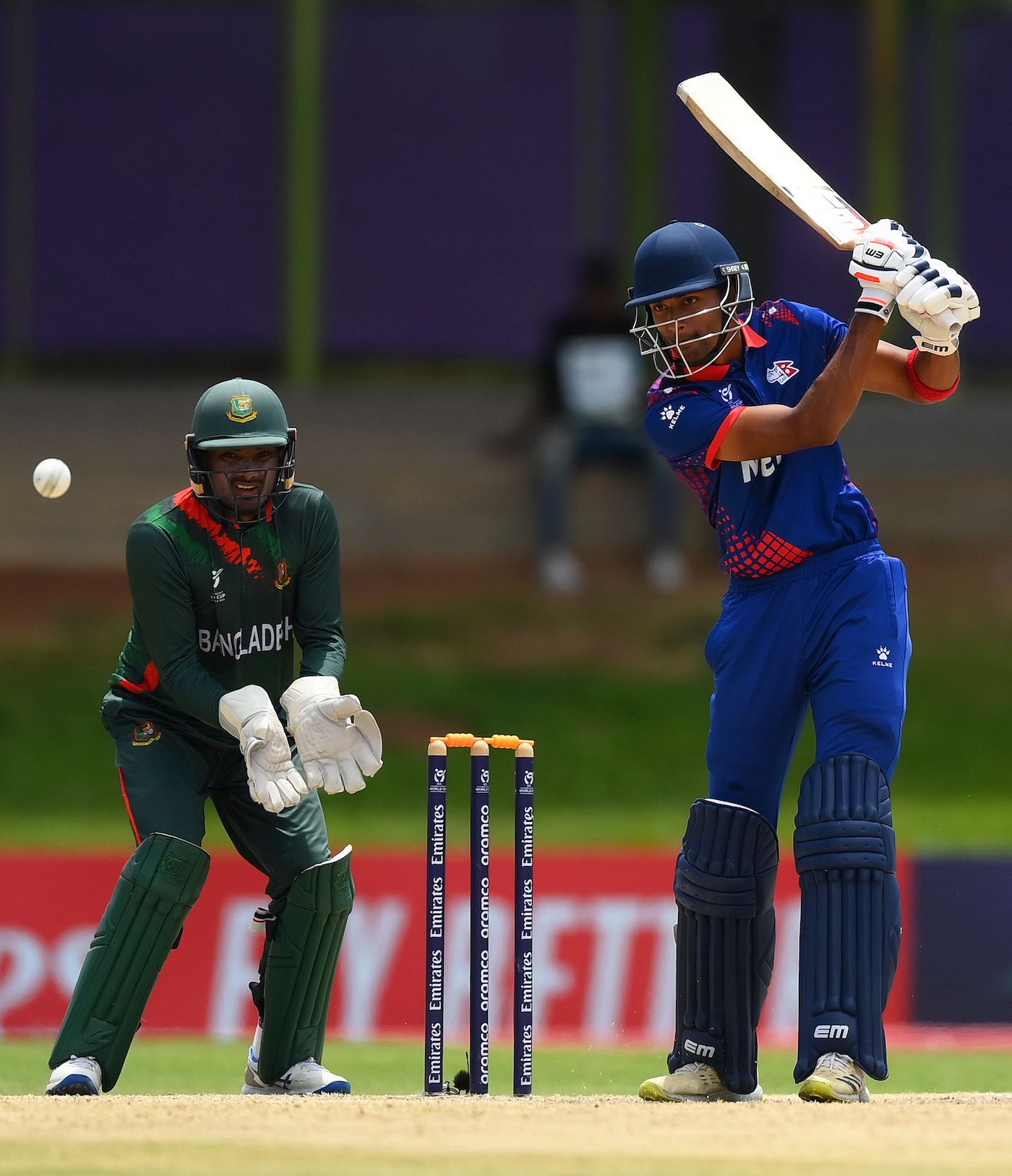 Dev Khanal played his part in repairing Nepal's innings