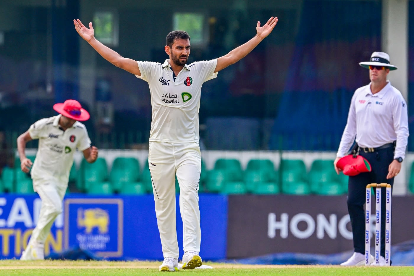 Nijat Masood bounced Kusal Mendis out
