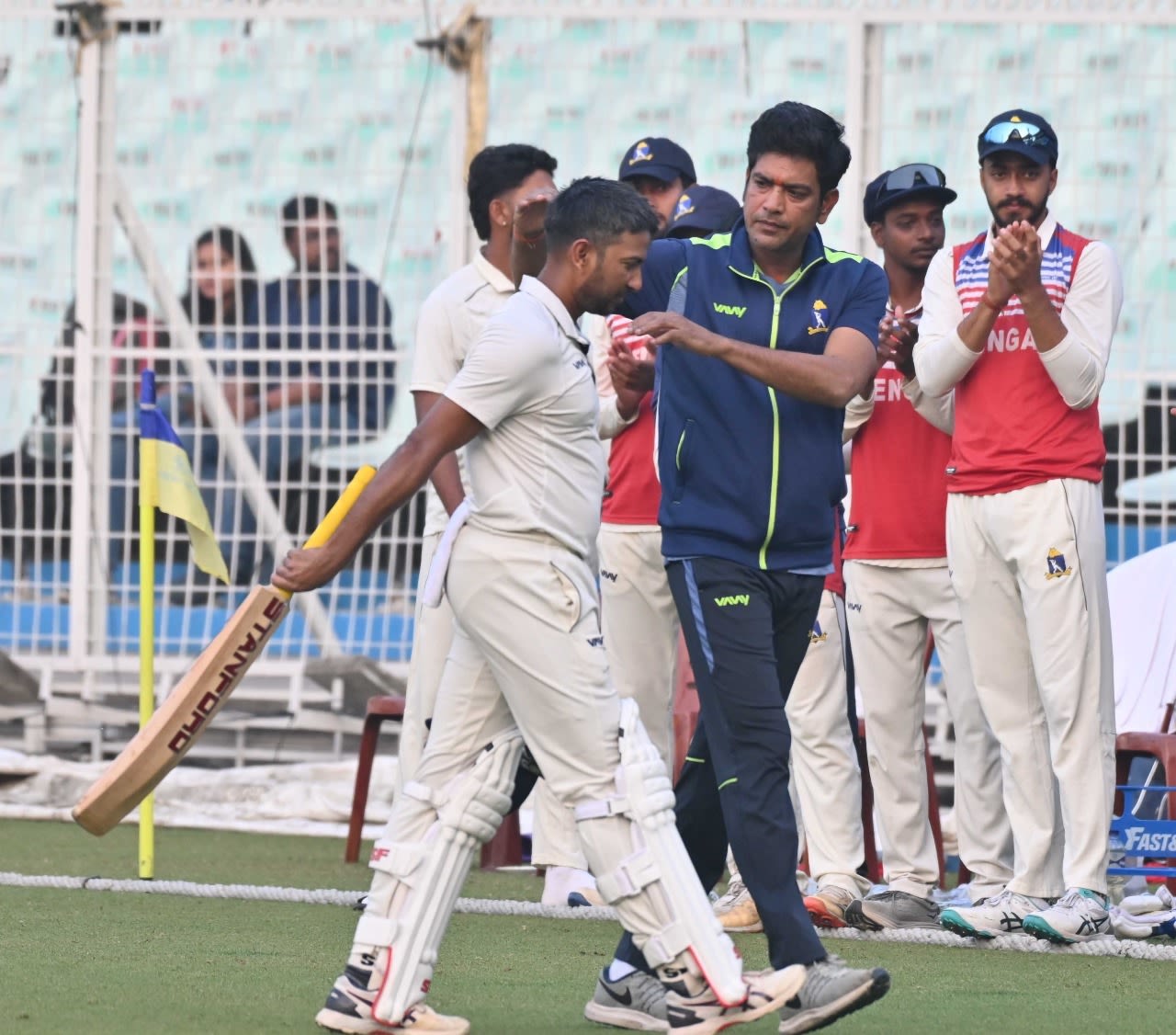 Anustup Majumdar scored 108 out of Bengal's 199