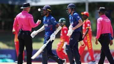 'Get a grip': Hamza Shaikh given out for obstructing the field at Under-19 World Cup