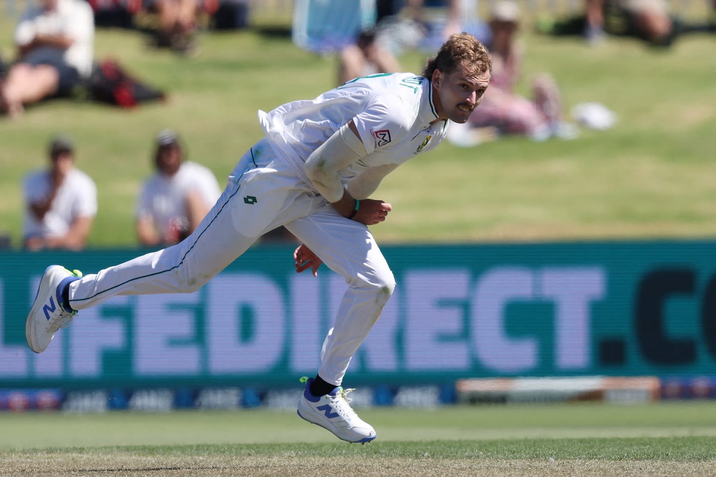 Debutant Ruan de Swardt in action for South Africa