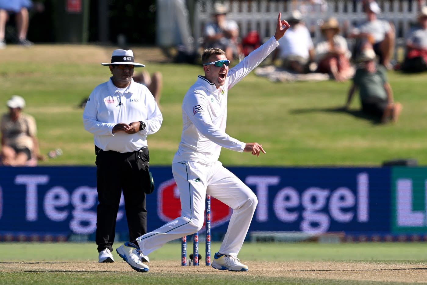 Neil Brand bowled the majority of overs after tea