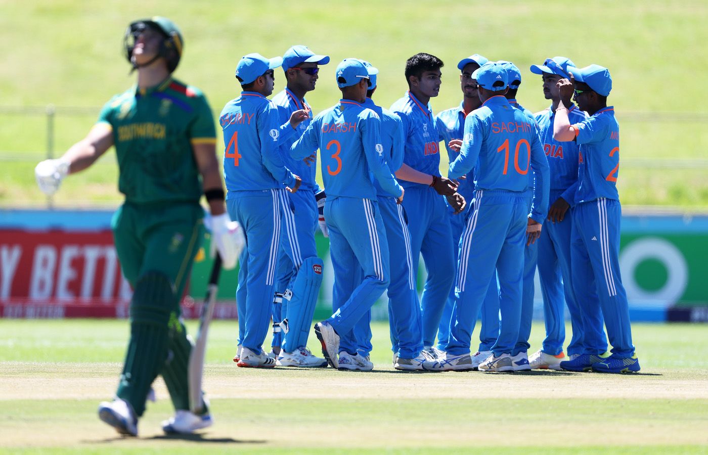 Raj Limbani struck the first blow for India