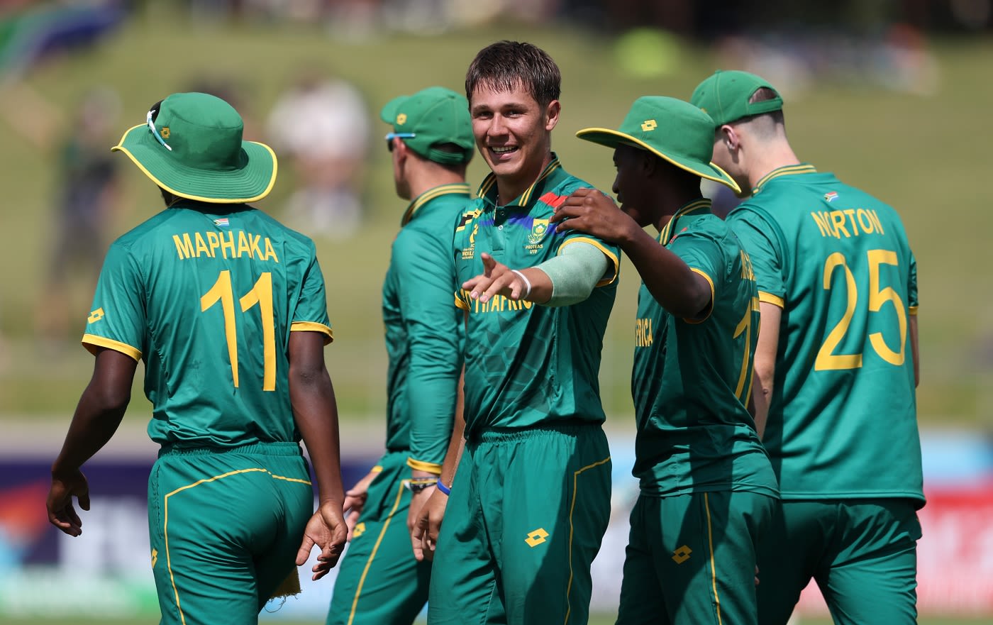 Tristan Luus dented India with three wickets in his opening spell