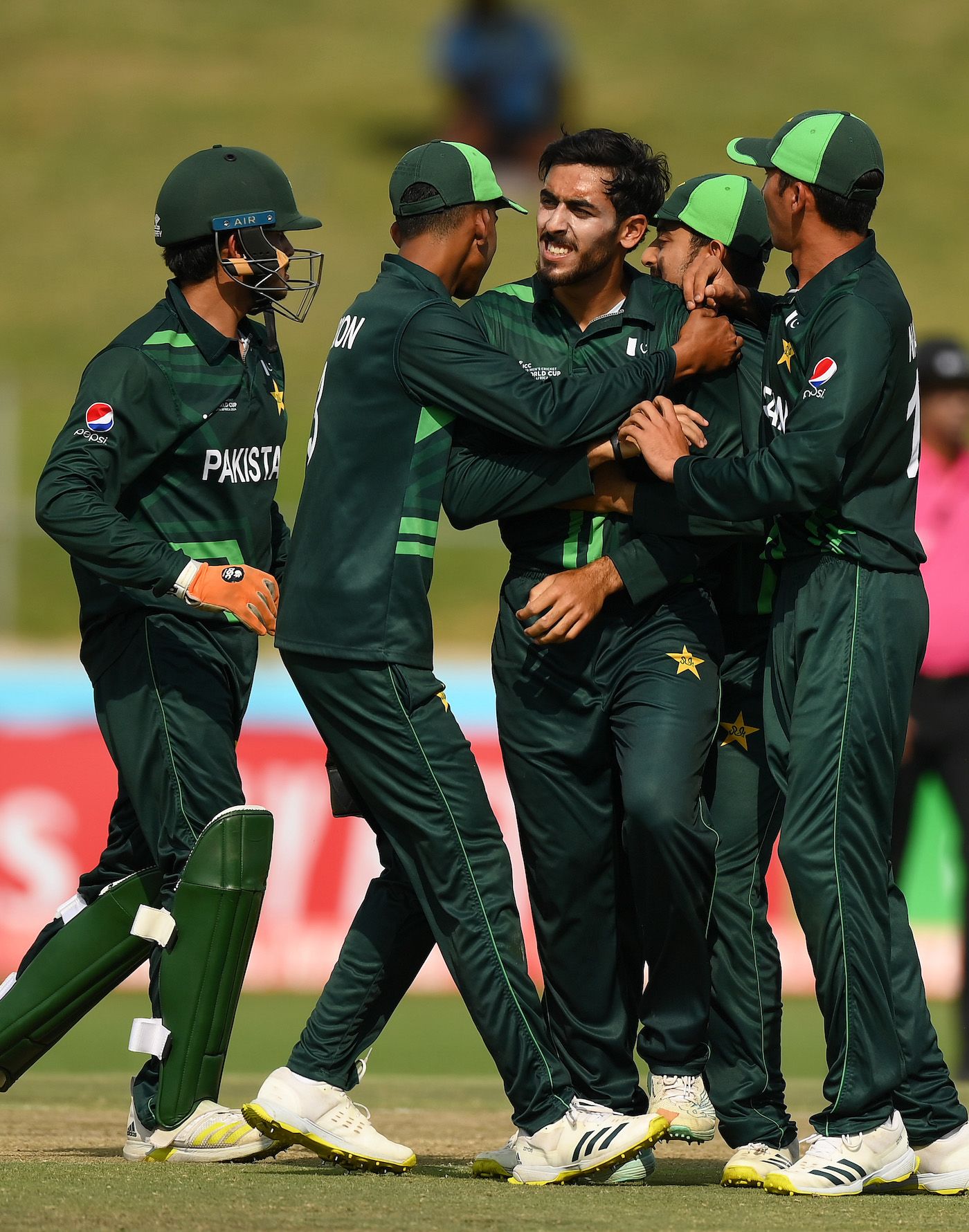 Arafat Minhas picked up the big wicket of Harry Dixon