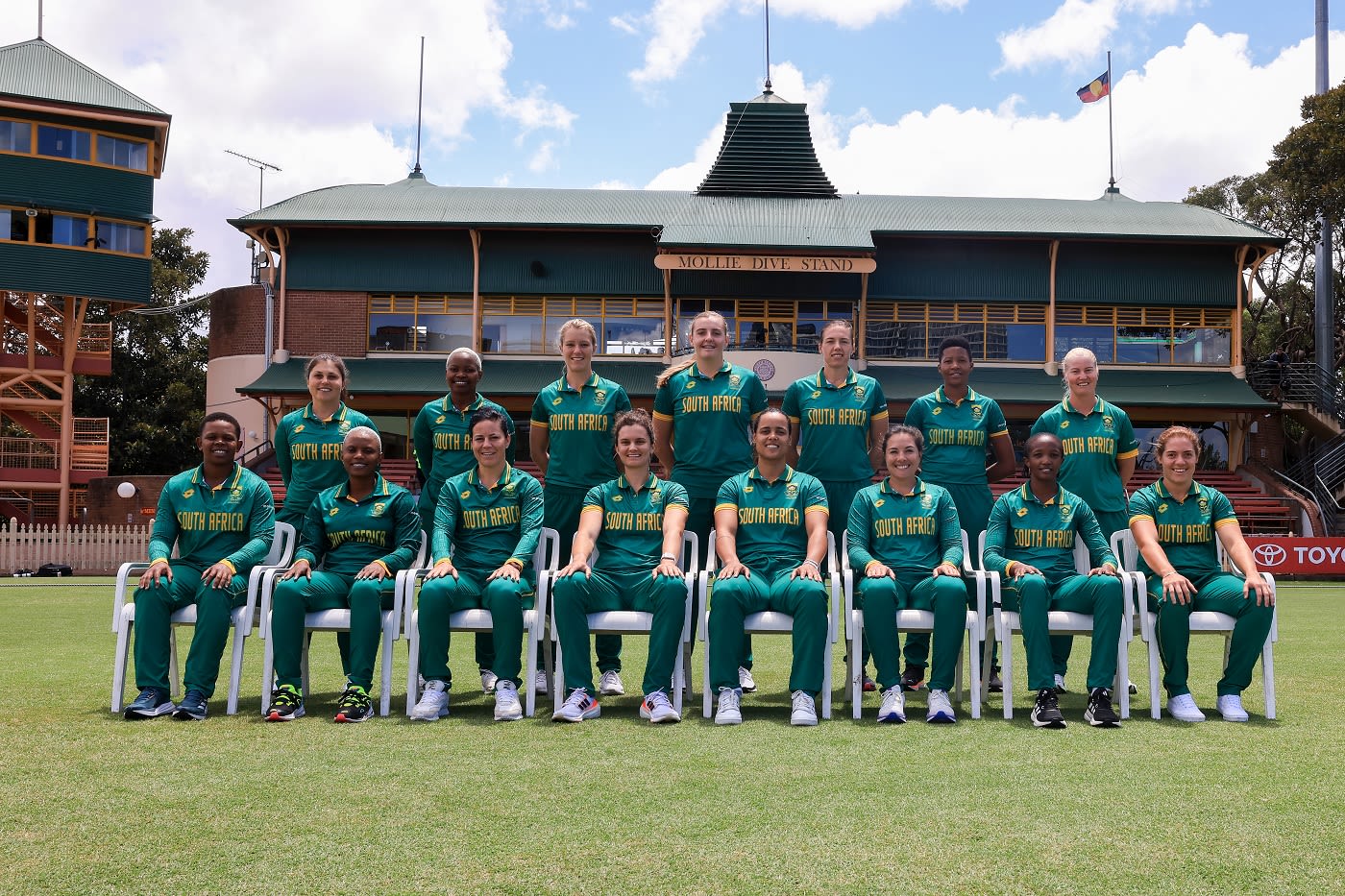 South Africa pose ahead of the final ODi