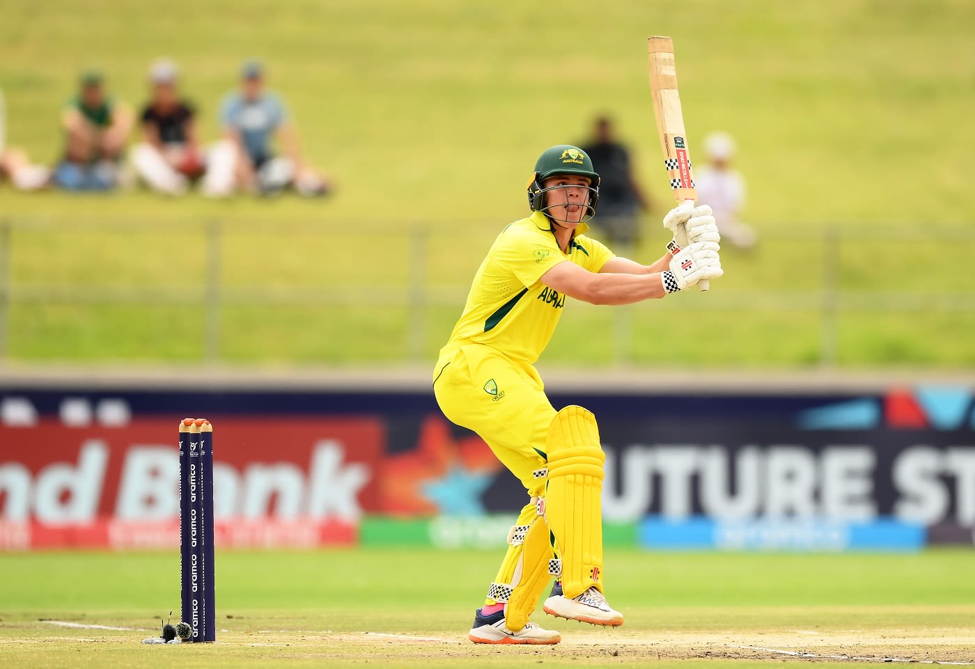 Harry Dixon plays a pickup shot for six