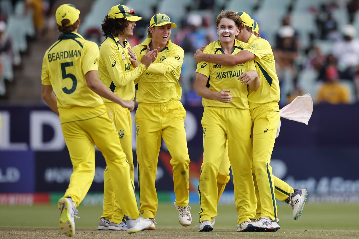 Raf MacMillan picked his second wicket when he had Aravelly Avanish chip one back at him