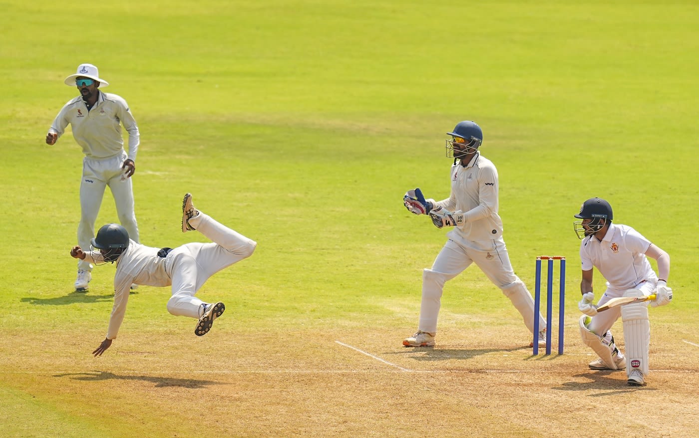 Tamil Nadu's S Lokeshwar was sharp at silly-point