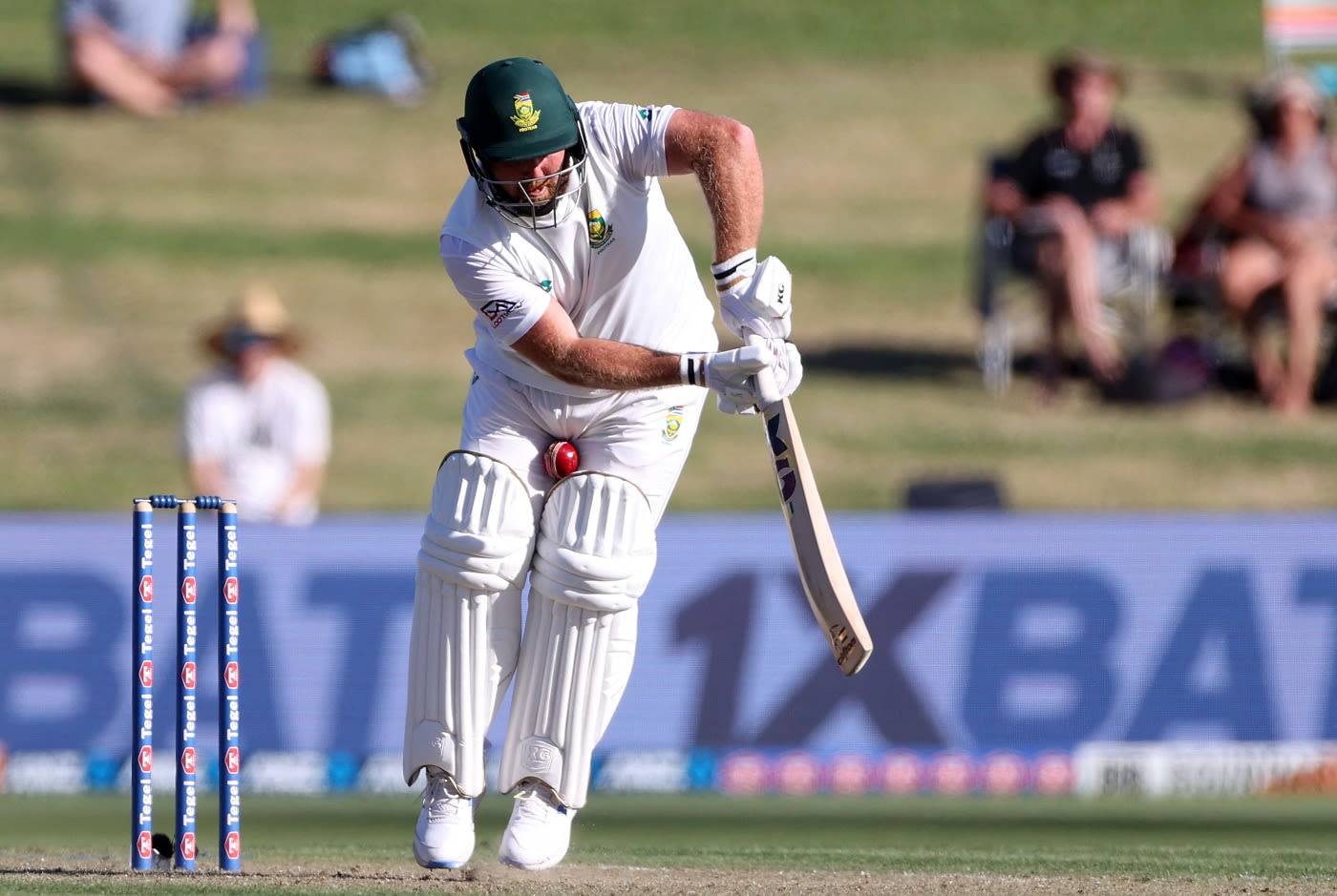 Shaun von Berg suffers a blow
