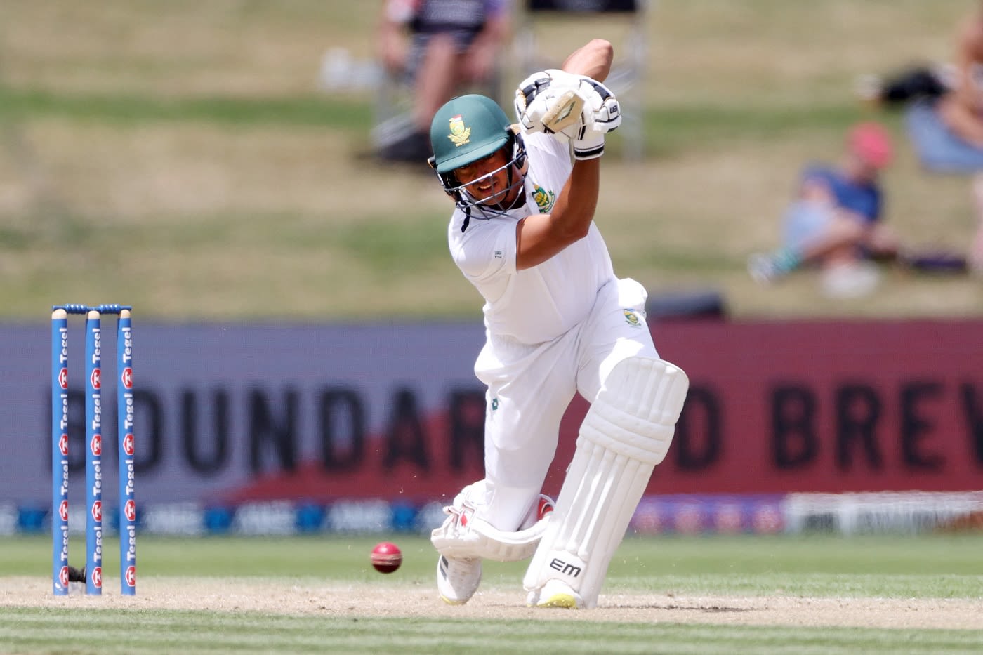 Zubayr Hamza unfurls a cover drive