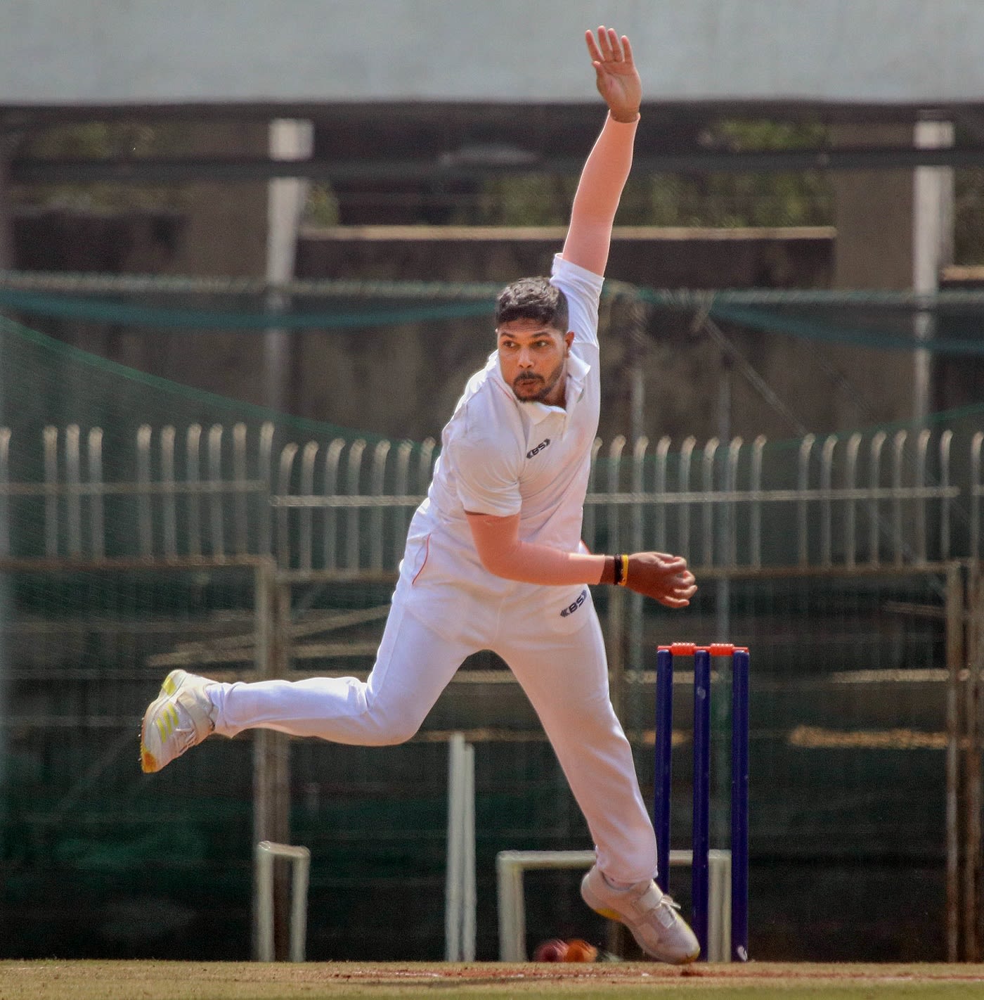Umesh Yadav in action for Vidarbha