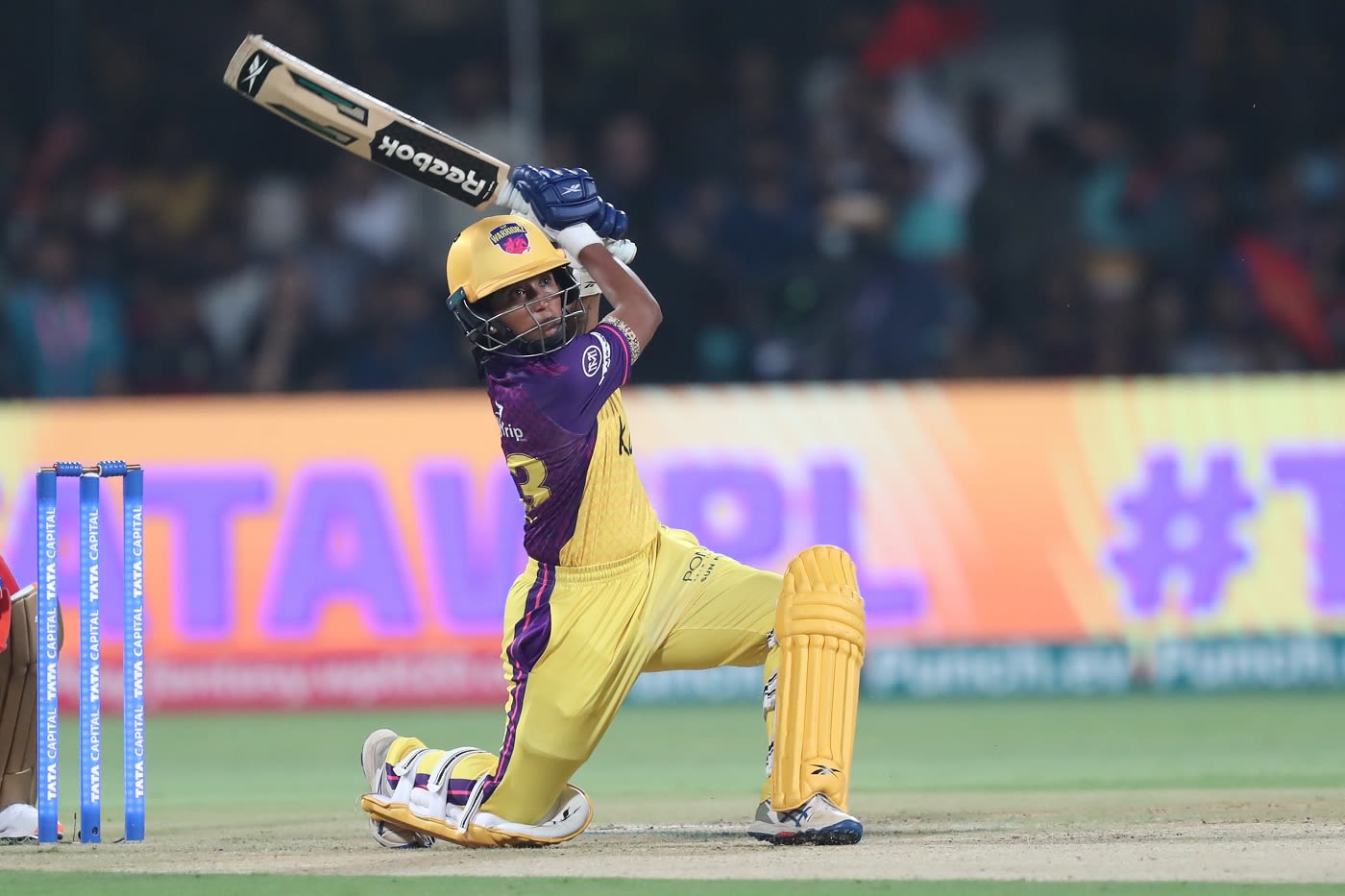 Vrinda Dinesh lofted one early in her innings