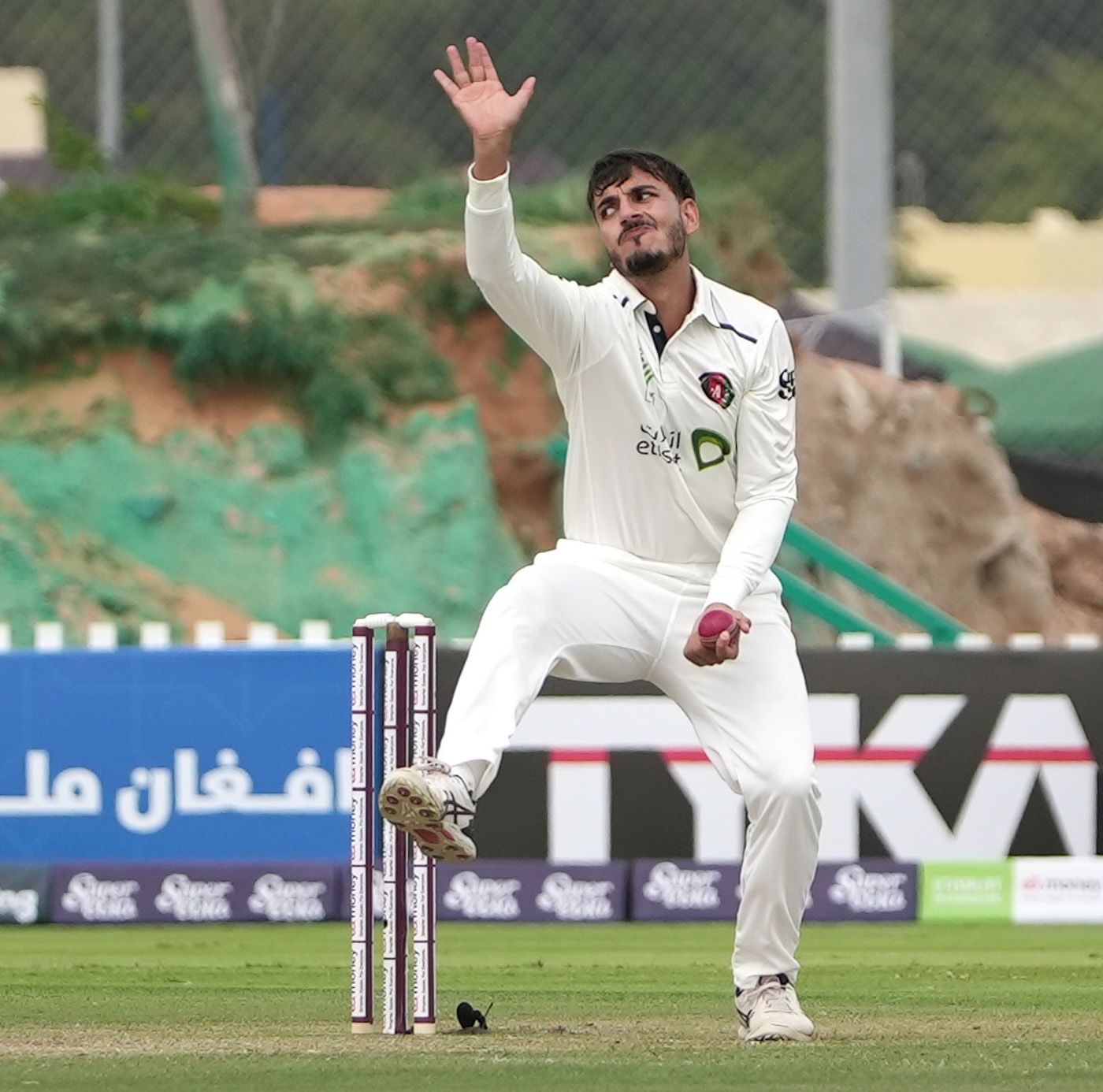 Zia-ur-Rehman completed his five-for just before the new ball was available