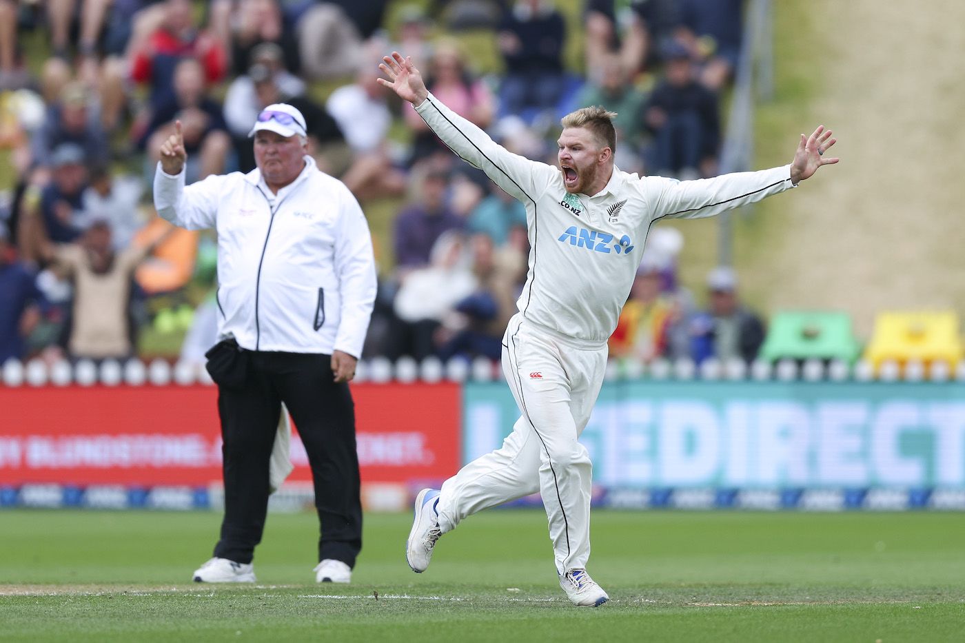 Glenn Phillips went all out with his five-for celebrations