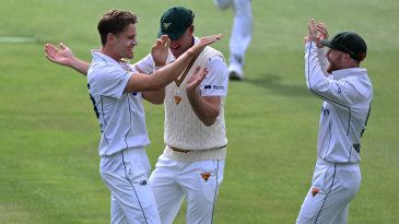 Tasmania secure victory to be on brink of home Shield final