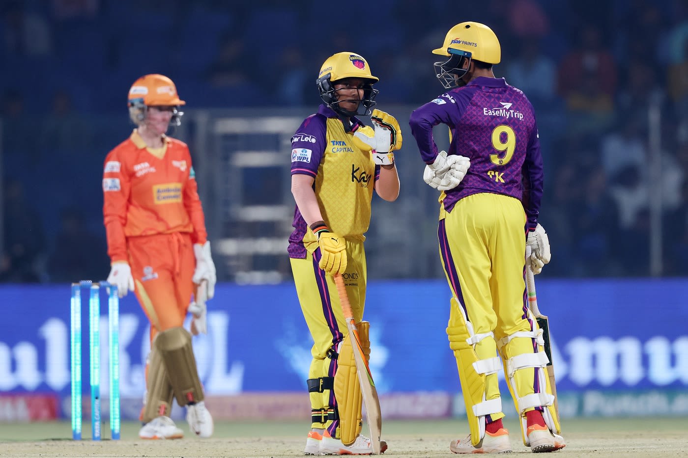 Deepti Sharma and Poonam Khemnar put up a 100-plus stand to keep UP Warriorz afloat